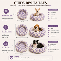 Lit pour chien -Cosy violet
